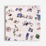 Shop Beach Bathers (Square) Canvas Print a coastal themed painted framed canvas wall art print from The Print Emporium artwork collection - Buy Australian made fine art painting style stretched canvas prints for the home and your interior decor space, TPE-475-CA-40X40-NF