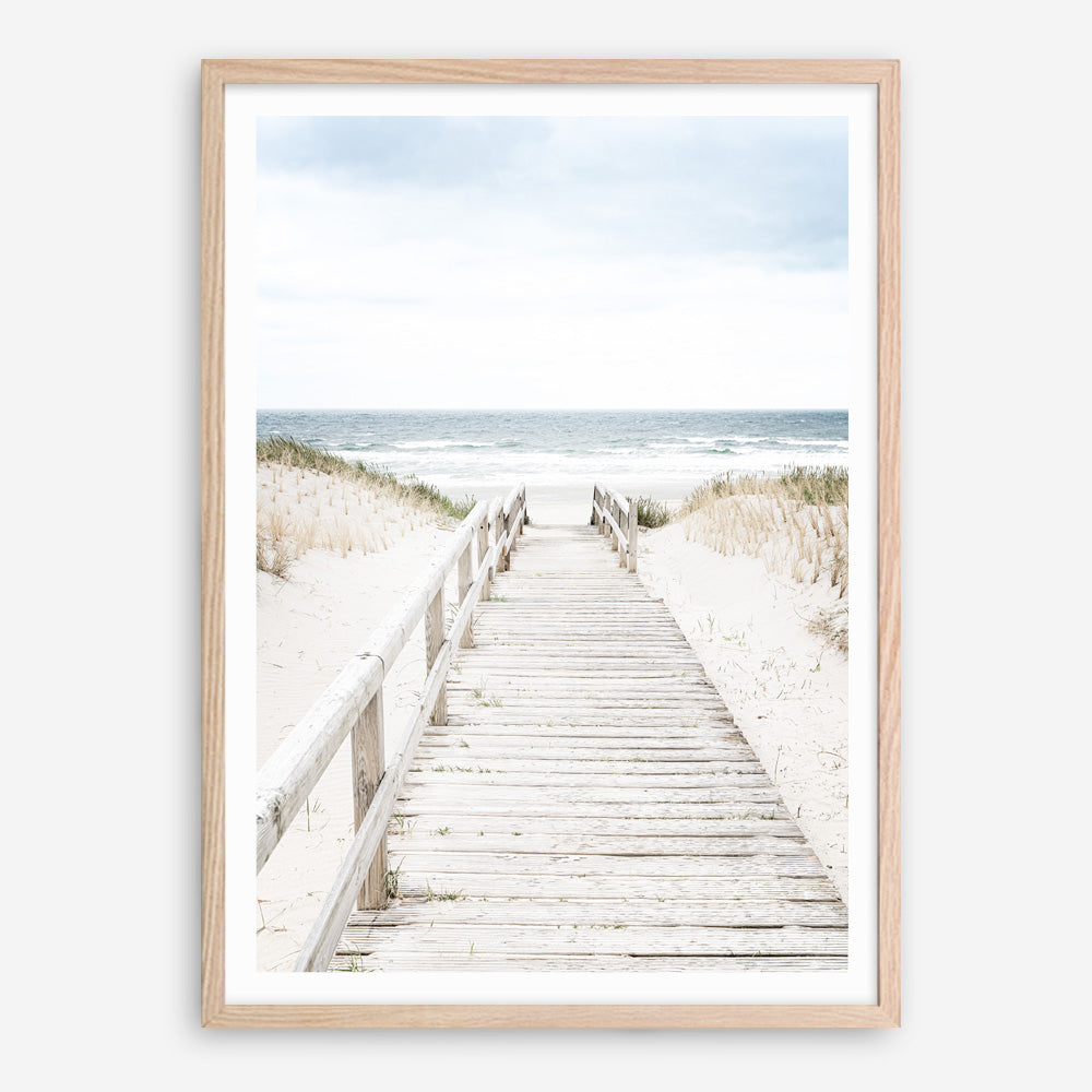 Shop Beach Bridge Photo Art Print a coastal themed photography wall art print from The Print Emporium wall artwork collection - Buy Australian made fine art poster and framed prints for the home and your interior decor, TPE-1187-AP