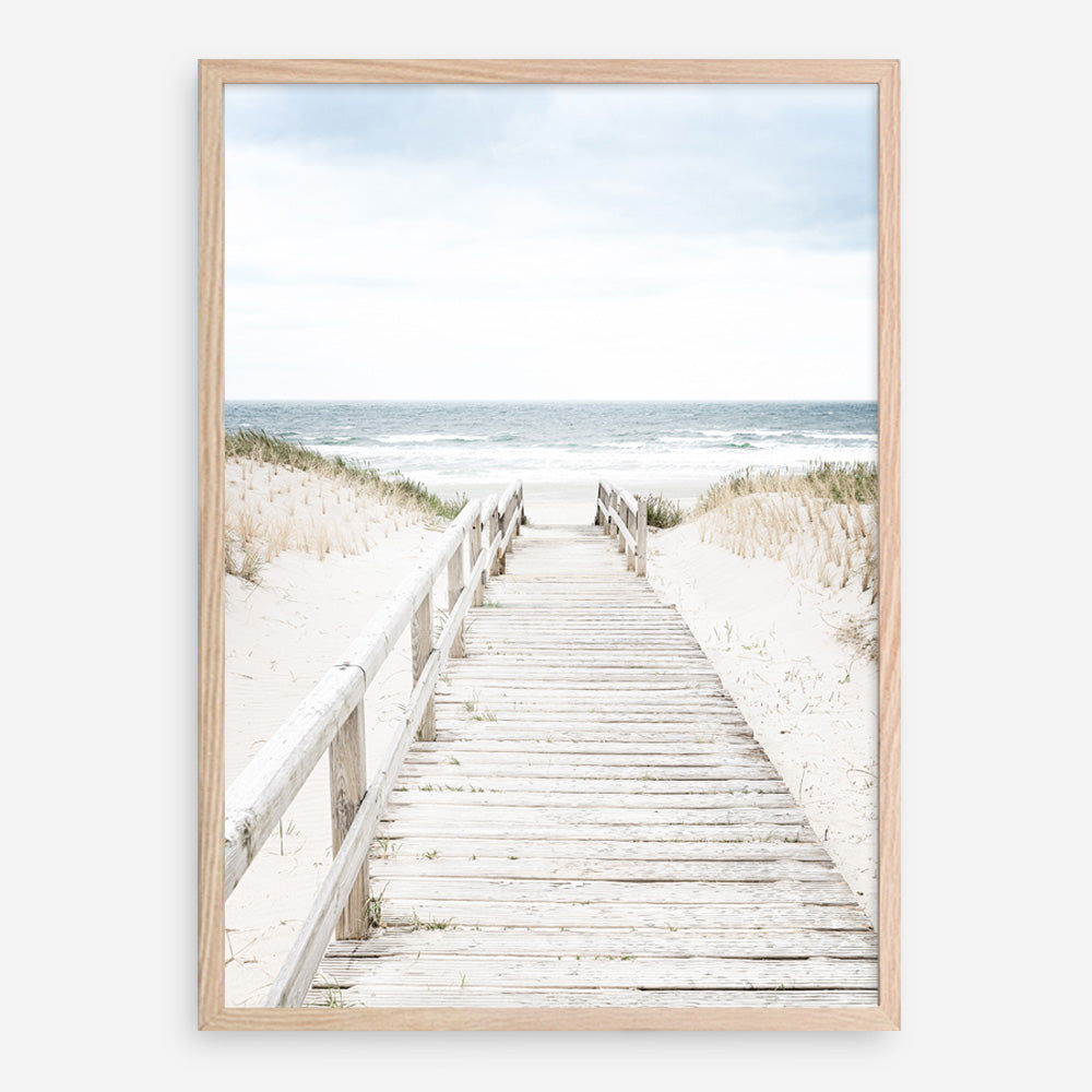 Shop Beach Bridge Photo Art Print a coastal themed photography wall art print from The Print Emporium wall artwork collection - Buy Australian made fine art poster and framed prints for the home and your interior decor, TPE-1187-AP