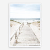 Shop Beach Bridge Photo Art Print a coastal themed photography wall art print from The Print Emporium wall artwork collection - Buy Australian made fine art poster and framed prints for the home and your interior decor, TPE-1187-AP