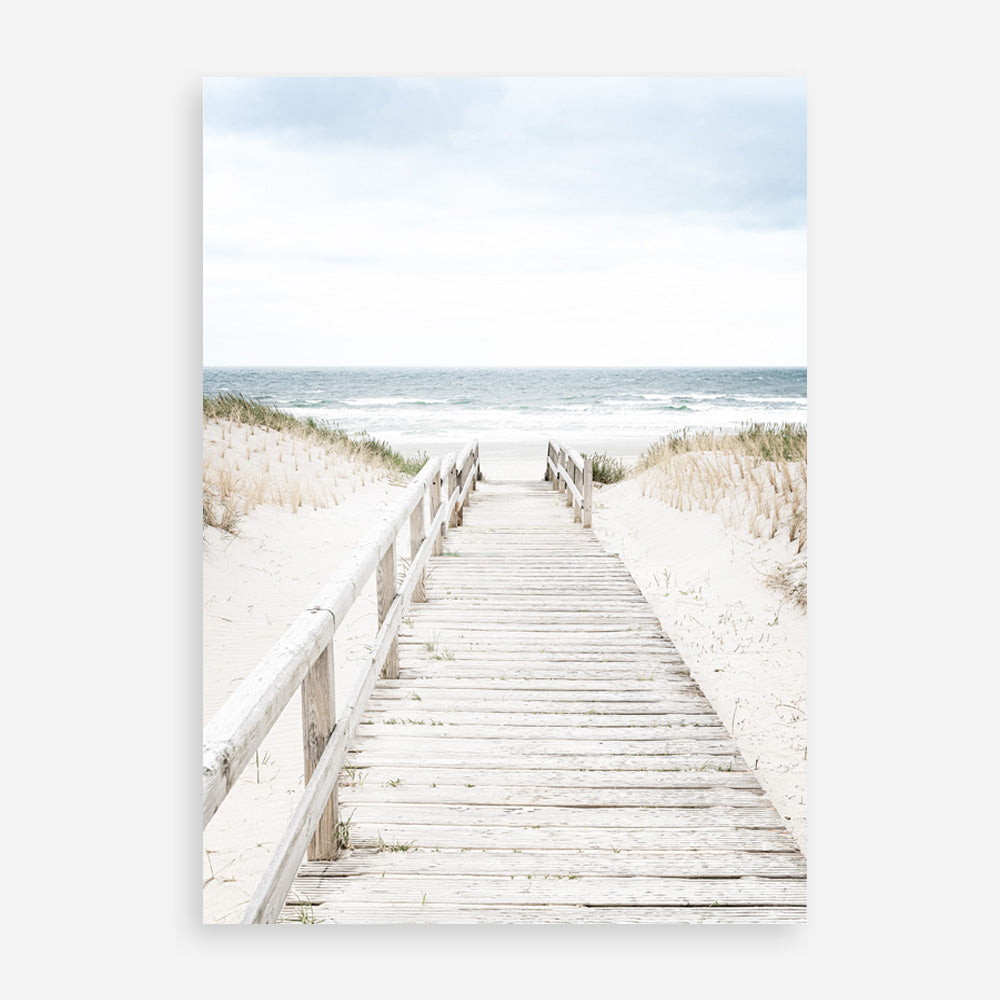 Shop Beach Bridge Photo Art Print a coastal themed photography wall art print from The Print Emporium wall artwork collection - Buy Australian made fine art poster and framed prints for the home and your interior decor, TPE-1187-AP