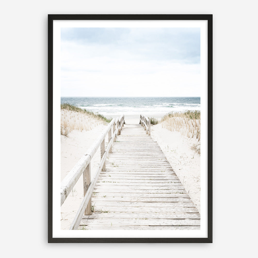 Shop Beach Bridge Photo Art Print a coastal themed photography wall art print from The Print Emporium wall artwork collection - Buy Australian made fine art poster and framed prints for the home and your interior decor, TPE-1187-AP