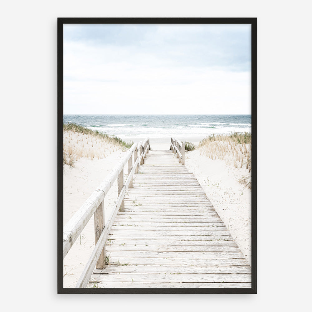 Shop Beach Bridge Photo Art Print a coastal themed photography wall art print from The Print Emporium wall artwork collection - Buy Australian made fine art poster and framed prints for the home and your interior decor, TPE-1187-AP