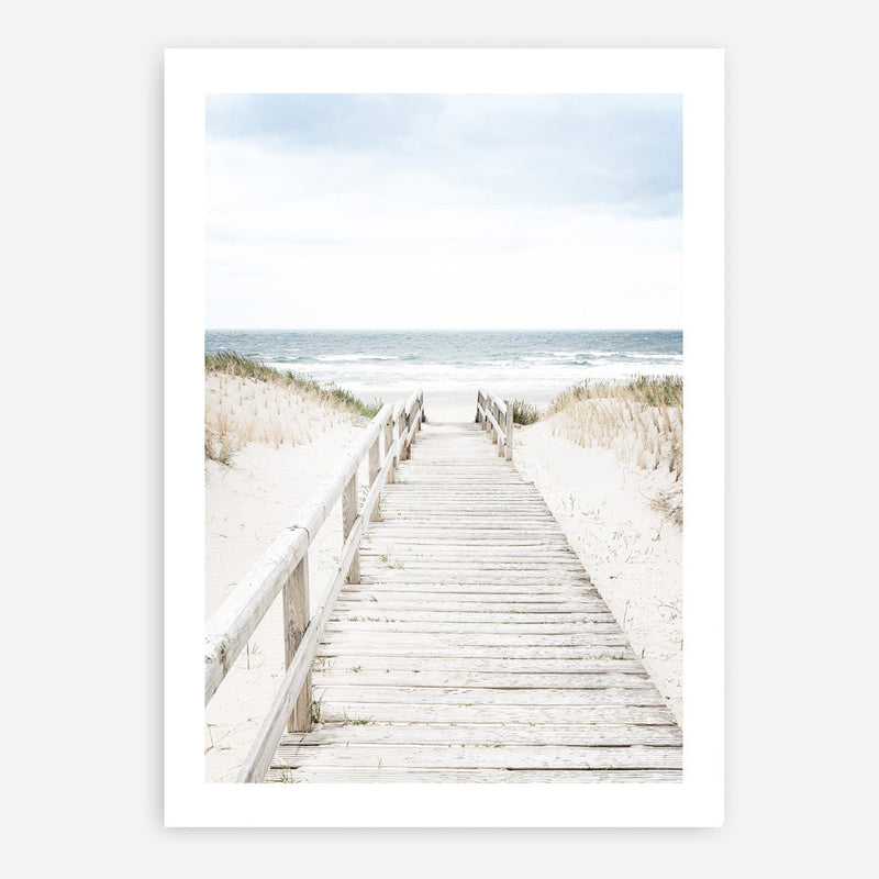 Shop Beach Bridge Photo Art Print a coastal themed photography wall art print from The Print Emporium wall artwork collection - Buy Australian made fine art poster and framed prints for the home and your interior decor, TPE-1187-AP