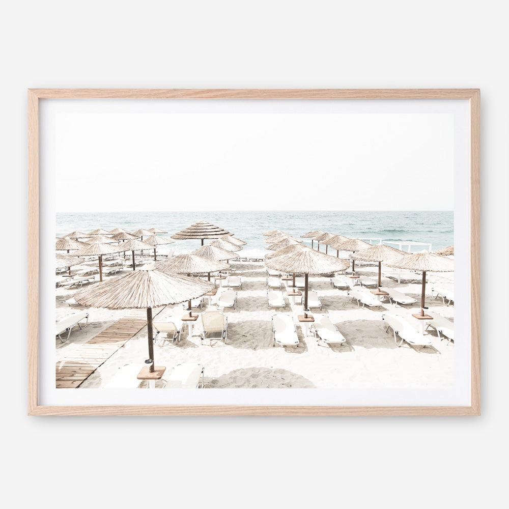 Shop Beach Parasols Photo Art Print a coastal themed photography wall art print from The Print Emporium wall artwork collection - Buy Australian made fine art poster and framed prints for the home and your interior decor, TPE-1229-AP