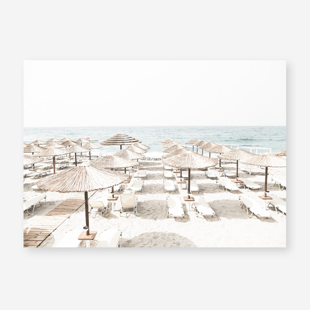 Shop Beach Parasols Photo Art Print a coastal themed photography wall art print from The Print Emporium wall artwork collection - Buy Australian made fine art poster and framed prints for the home and your interior decor, TPE-1229-AP