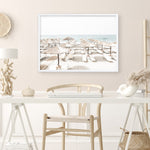 Shop Beach Parasols Photo Art Print a coastal themed photography wall art print from The Print Emporium wall artwork collection - Buy Australian made fine art poster and framed prints for the home and your interior decor, TPE-1229-AP
