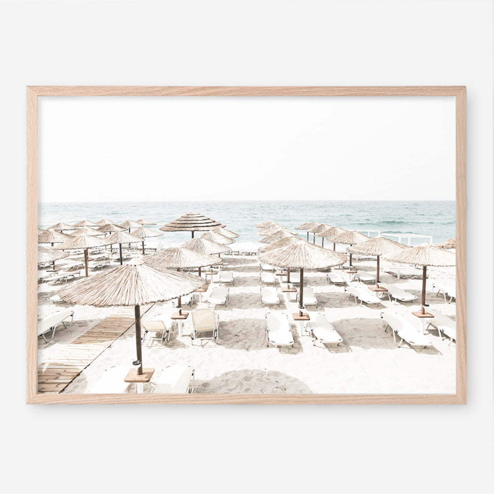 Shop Beach Parasols Photo Art Print a coastal themed photography wall art print from The Print Emporium wall artwork collection - Buy Australian made fine art poster and framed prints for the home and your interior decor, TPE-1229-AP