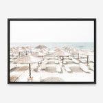 Shop Beach Parasols Photo Canvas Print a coastal themed photography framed stretched canvas print from The Print Emporium wall artwork collection - Buy Australian made prints for the home and your interior decor space, TPE-1229-CA-35X46-NF