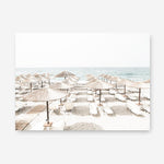 Shop Beach Parasols Photo Canvas Print a coastal themed photography framed stretched canvas print from The Print Emporium wall artwork collection - Buy Australian made prints for the home and your interior decor space, TPE-1229-CA-35X46-NF