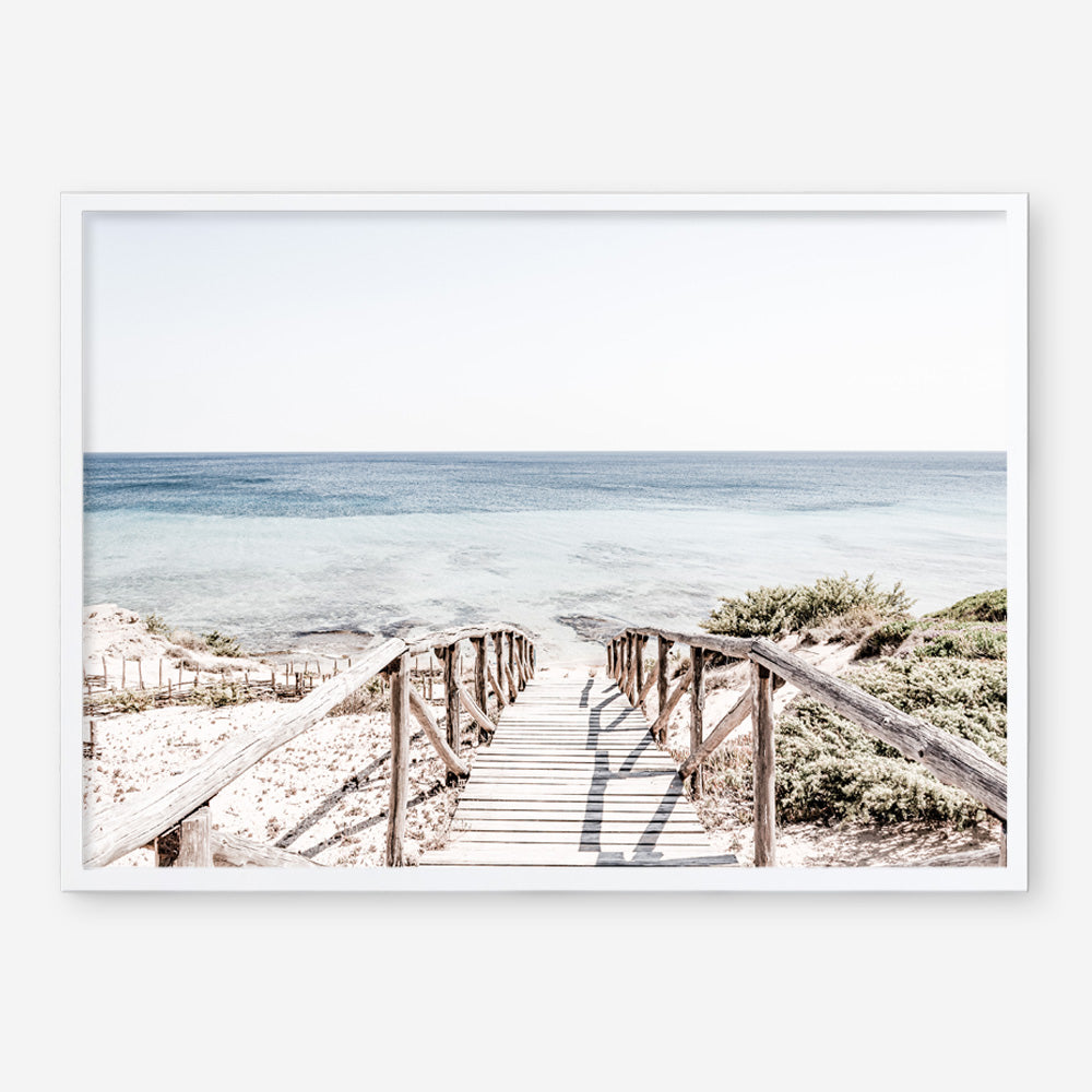 Shop Beach Path I Photo Art Print a coastal themed photography wall art print from The Print Emporium wall artwork collection - Buy Australian made fine art poster and framed prints for the home and your interior decor, TPE-1243-AP