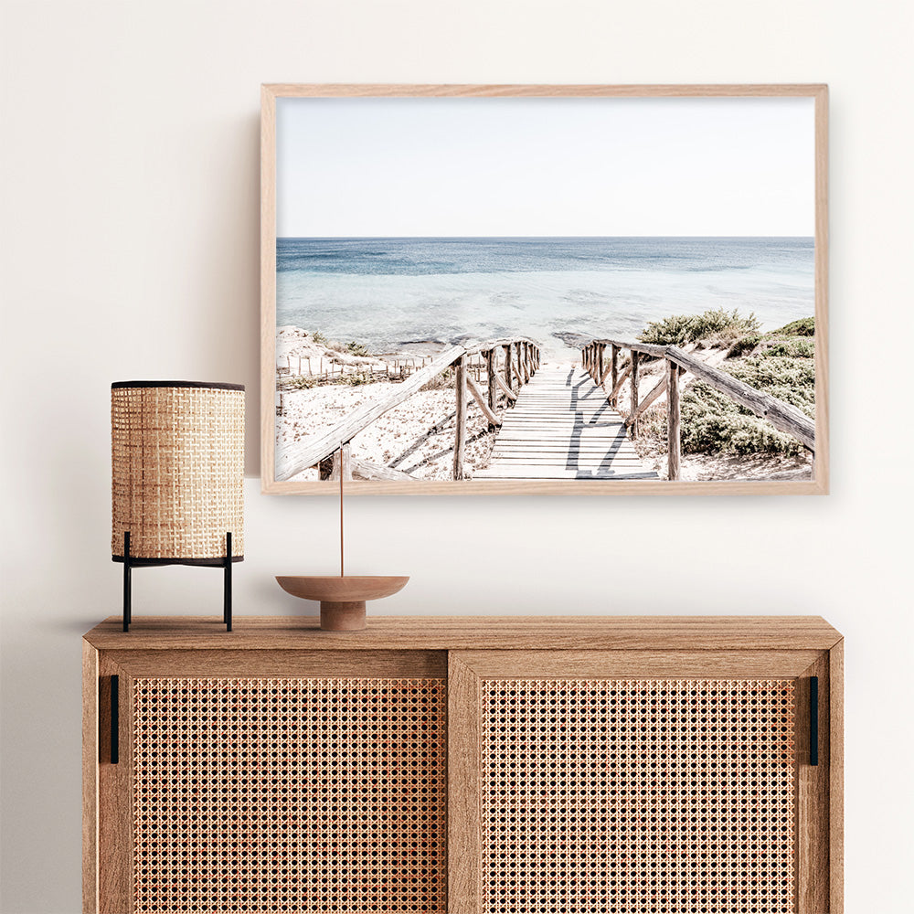 Shop Beach Path I Photo Art Print a coastal themed photography wall art print from The Print Emporium wall artwork collection - Buy Australian made fine art poster and framed prints for the home and your interior decor, TPE-1243-AP