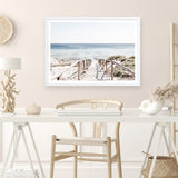 Shop Beach Path I Photo Art Print a coastal themed photography wall art print from The Print Emporium wall artwork collection - Buy Australian made fine art poster and framed prints for the home and your interior decor, TPE-1243-AP