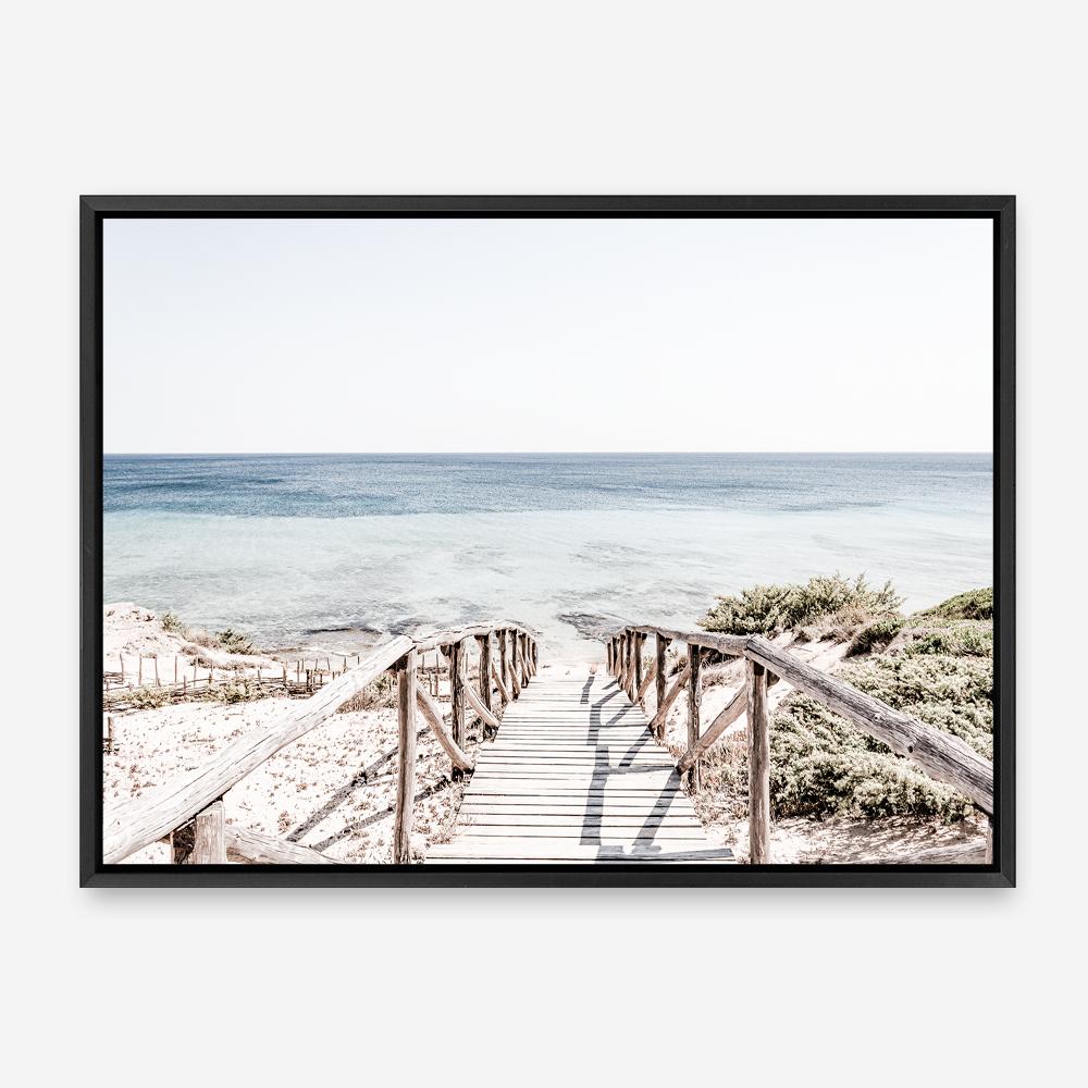 Shop Beach Path I Photo Canvas Print a coastal themed photography framed stretched canvas print from The Print Emporium wall artwork collection - Buy Australian made prints for the home and your interior decor space, TPE-1243-CA-35X46-NF