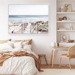 Shop Beach Path I Photo Canvas Print a coastal themed photography framed stretched canvas print from The Print Emporium wall artwork collection - Buy Australian made prints for the home and your interior decor space, TPE-1243-CA-35X46-NF