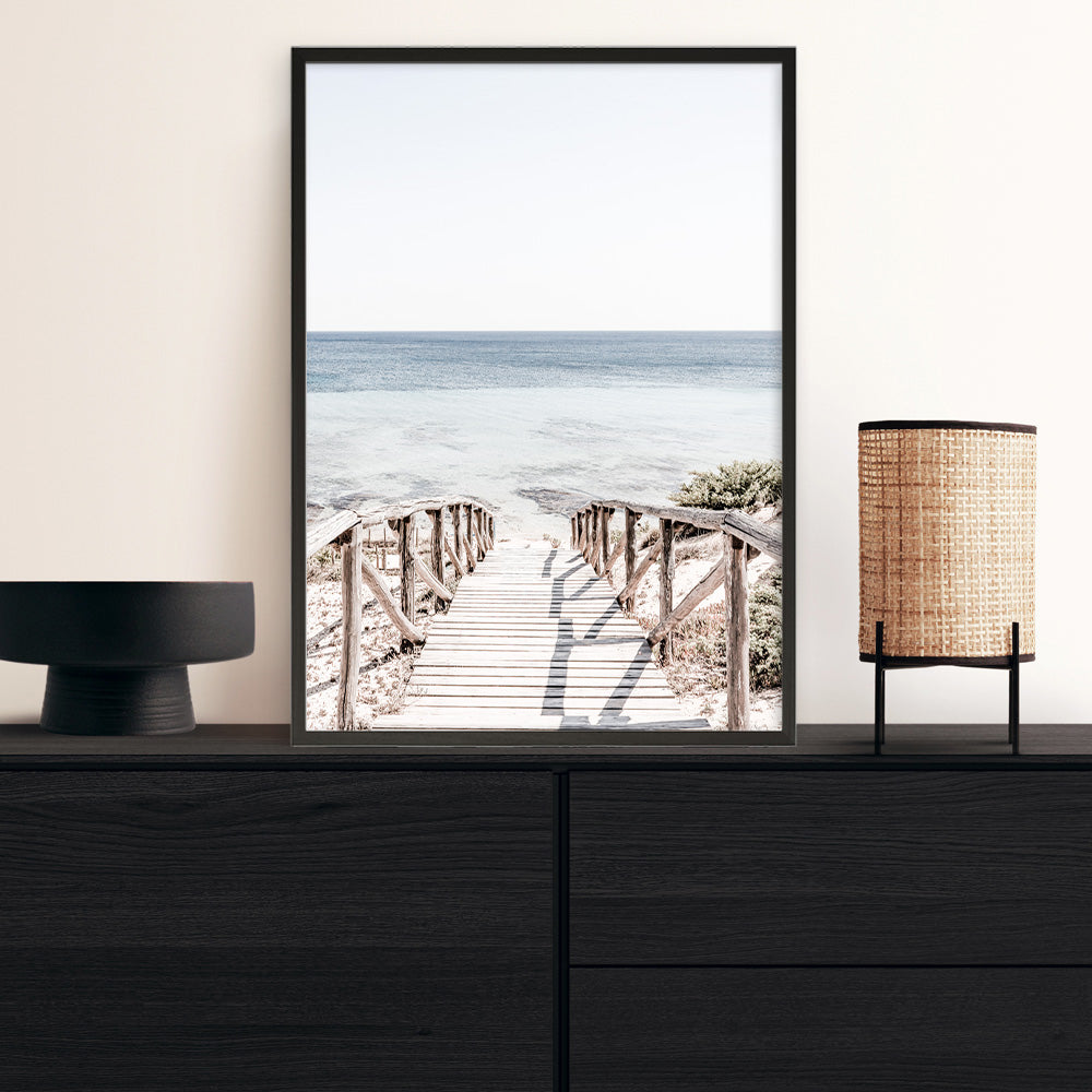 Shop Beach Path II Photo Art Print a coastal themed photography wall art print from The Print Emporium wall artwork collection - Buy Australian made fine art poster and framed prints for the home and your interior decor, TPE-1244-AP