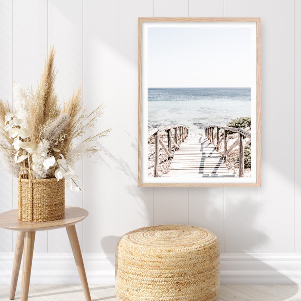 Shop Beach Path II Photo Art Print a coastal themed photography wall art print from The Print Emporium wall artwork collection - Buy Australian made fine art poster and framed prints for the home and your interior decor, TPE-1244-AP