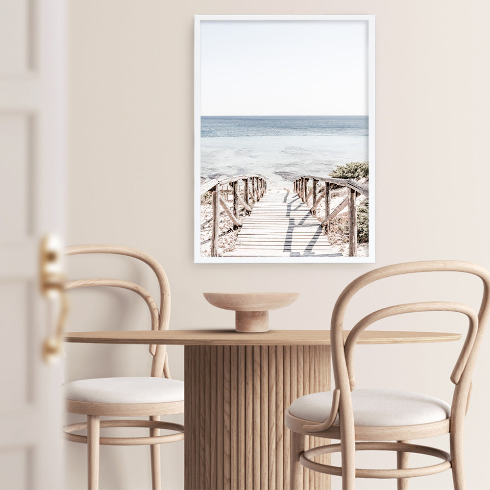 Shop Beach Path II Photo Art Print a coastal themed photography wall art print from The Print Emporium wall artwork collection - Buy Australian made fine art poster and framed prints for the home and your interior decor, TPE-1244-AP