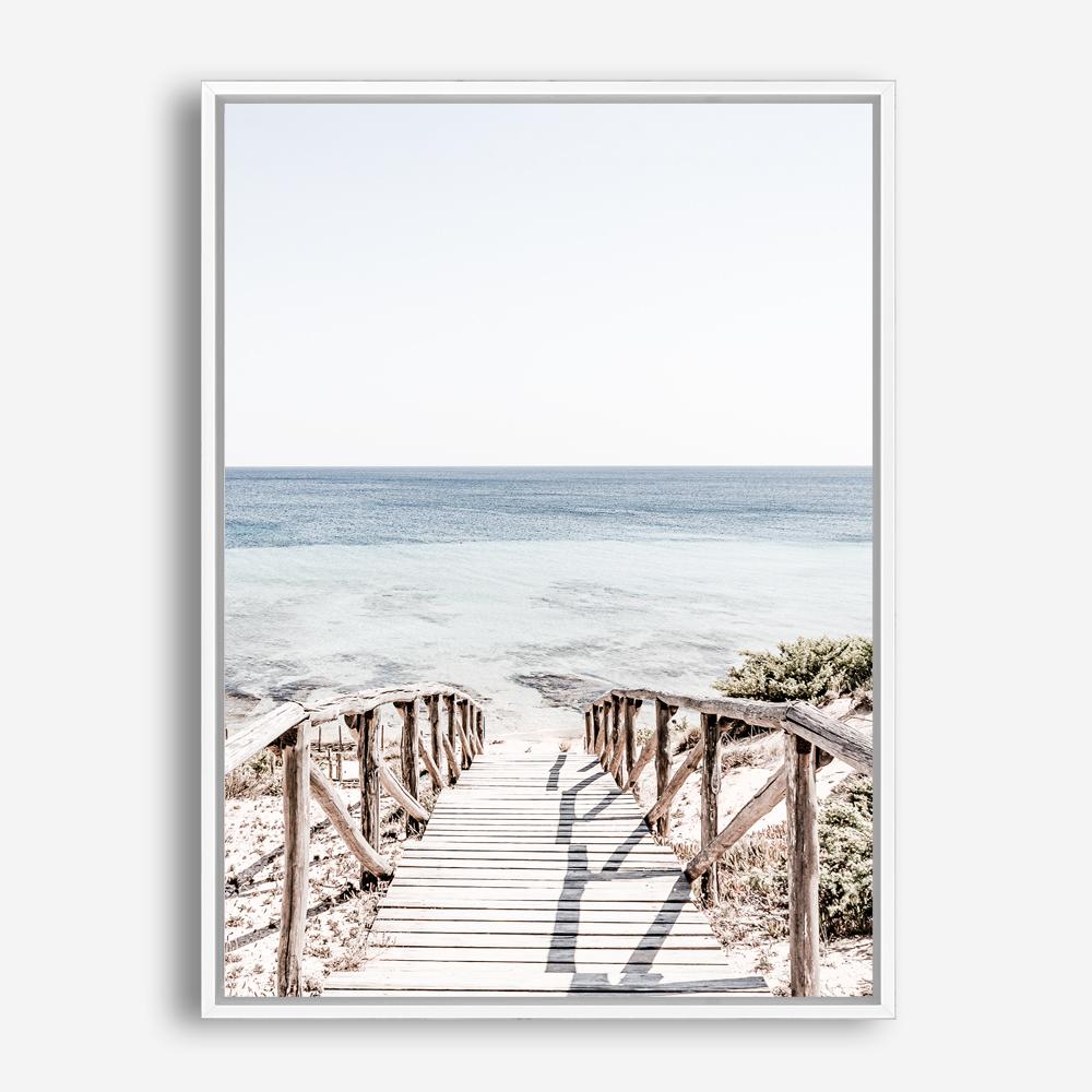 Shop Beach Path II Photo Canvas Print a coastal themed photography framed stretched canvas print from The Print Emporium wall artwork collection - Buy Australian made prints for the home and your interior decor space, TPE-1244-CA-35X46-NF