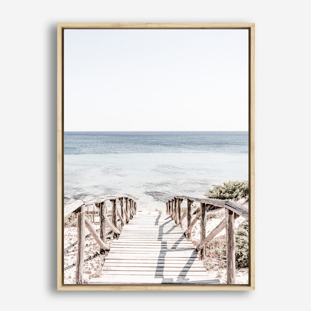 Shop Beach Path II Photo Canvas Print a coastal themed photography framed stretched canvas print from The Print Emporium wall artwork collection - Buy Australian made prints for the home and your interior decor space, TPE-1244-CA-35X46-NF