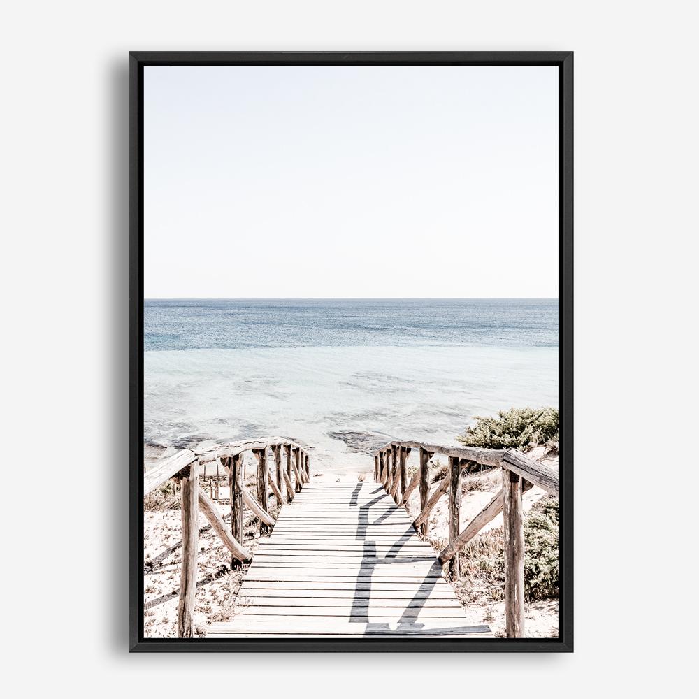 Shop Beach Path II Photo Canvas Print a coastal themed photography framed stretched canvas print from The Print Emporium wall artwork collection - Buy Australian made prints for the home and your interior decor space, TPE-1244-CA-35X46-NF