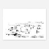 Shop Beach People Art Print a painted abstract themed wall art print from The Print Emporium wall artwork collection - Buy Australian made fine art painting style poster and framed prints for the home and your interior decor room, TPE-DH-114-AP