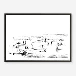 Shop Beach People Art Print a painted abstract themed wall art print from The Print Emporium wall artwork collection - Buy Australian made fine art painting style poster and framed prints for the home and your interior decor room, TPE-DH-114-AP