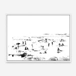 Shop Beach People Canvas Print a painted abstract themed framed canvas wall art print from The Print Emporium artwork collection - Buy Australian made fine art painting style stretched canvas prints for the home and your interior decor space, TPE-DH-114-CA-35X46-NF