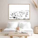 Shop Beach People Canvas Print a painted abstract themed framed canvas wall art print from The Print Emporium artwork collection - Buy Australian made fine art painting style stretched canvas prints for the home and your interior decor space, TPE-DH-114-CA-35X46-NF
