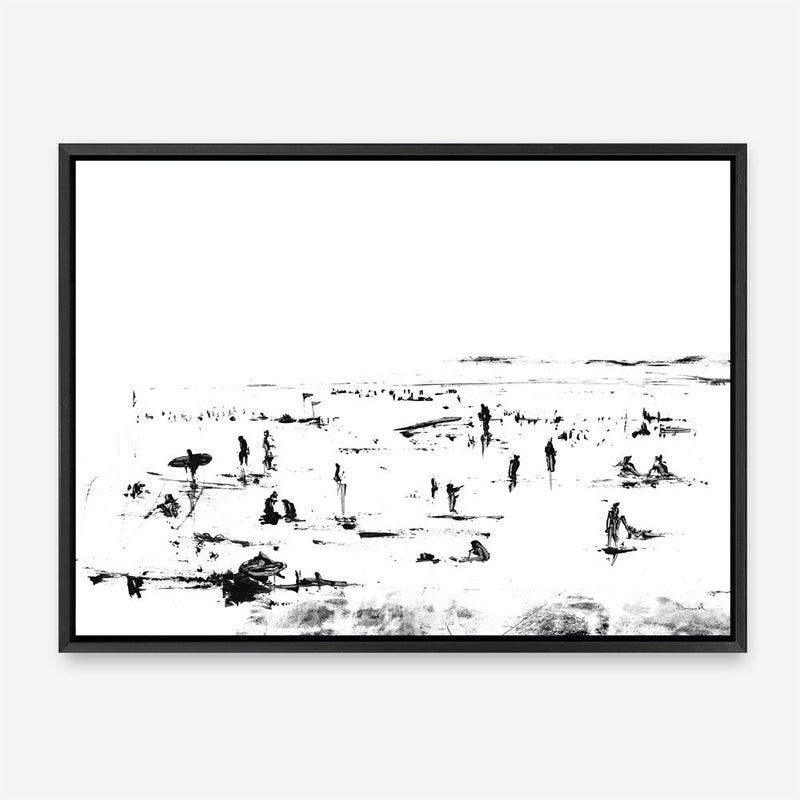 Shop Beach People Canvas Print a painted abstract themed framed canvas wall art print from The Print Emporium artwork collection - Buy Australian made fine art painting style stretched canvas prints for the home and your interior decor space, TPE-DH-114-CA-35X46-NF