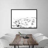 Shop Beach People Canvas Print a painted abstract themed framed canvas wall art print from The Print Emporium artwork collection - Buy Australian made fine art painting style stretched canvas prints for the home and your interior decor space, TPE-DH-114-CA-35X46-NF