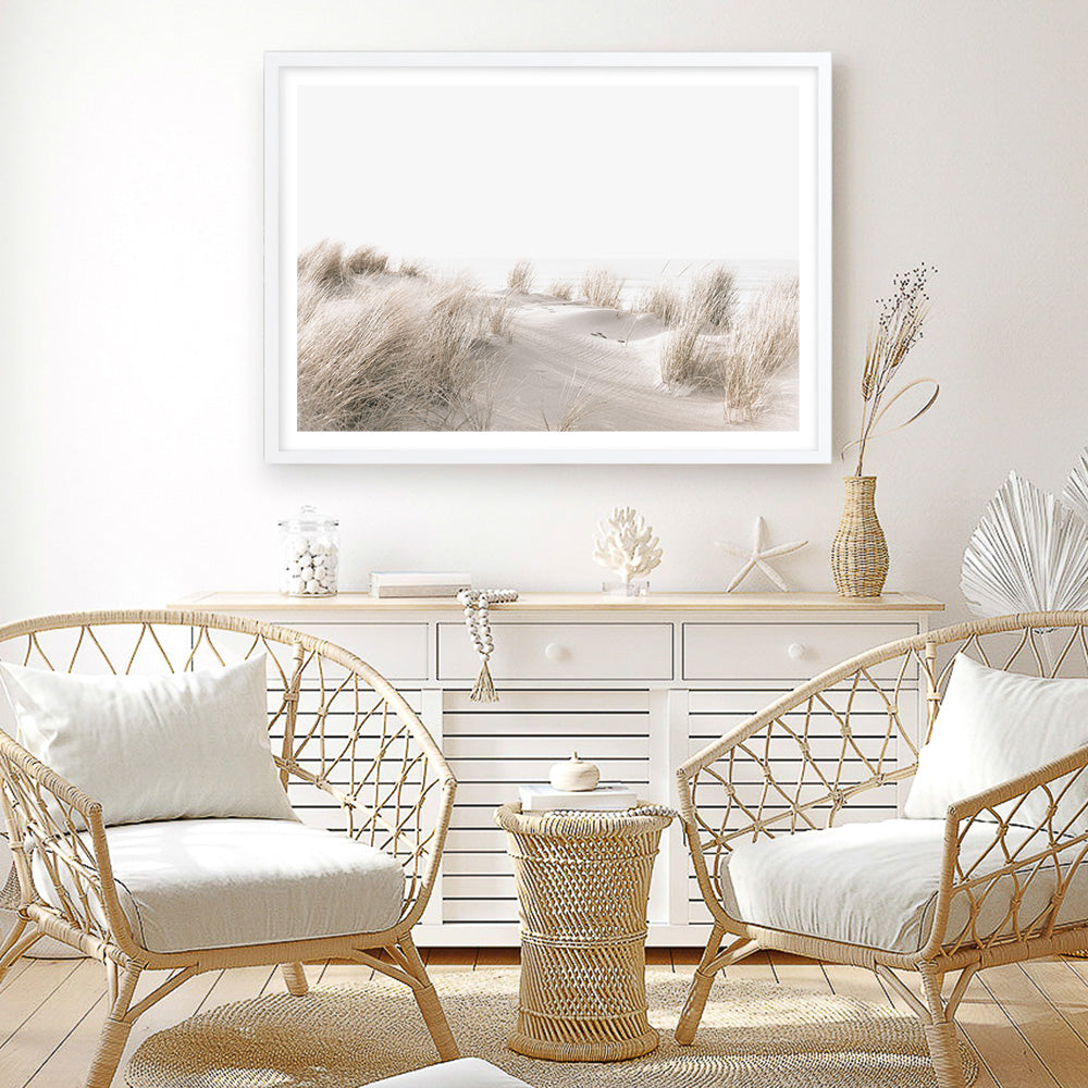 Shop Beach Sand Dunes II Photo Art Print a coastal themed photography wall art print from The Print Emporium wall artwork collection - Buy Australian made fine art poster and framed prints for the home and your interior decor, TPE-1056-AP