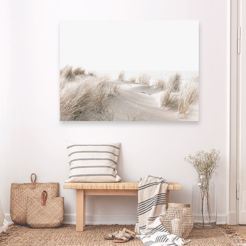 Shop Beach Sand Dunes II Photo Canvas Print a coastal themed photography framed stretched canvas print from The Print Emporium wall artwork collection - Buy Australian made prints for the home and your interior decor space, TPE-1056-CA-35X46-NF