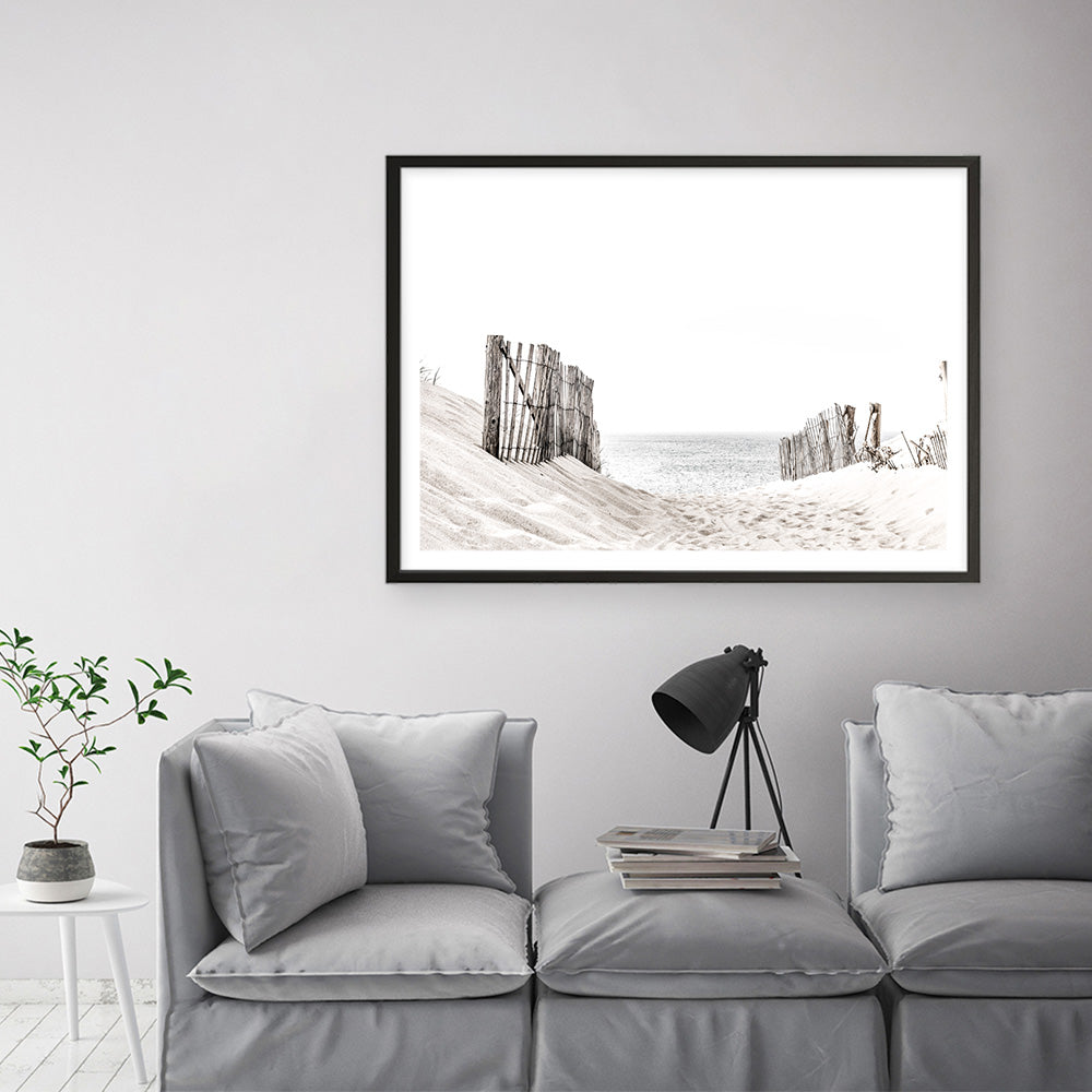 Shop Beach Sand Dunes Photo Art Print a coastal themed photography wall art print from The Print Emporium wall artwork collection - Buy Australian made fine art poster and framed prints for the home and your interior decor, TPE-806-AP
