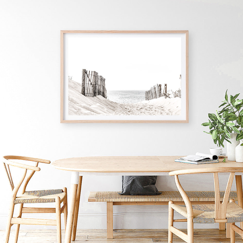 Shop Beach Sand Dunes Photo Art Print a coastal themed photography wall art print from The Print Emporium wall artwork collection - Buy Australian made fine art poster and framed prints for the home and your interior decor, TPE-806-AP