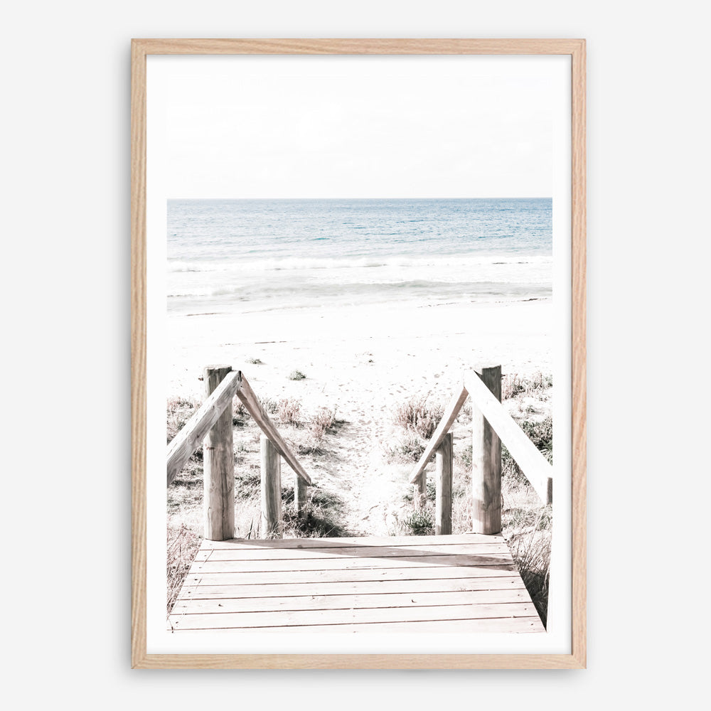 Shop Beach Stairs Photo Art Print a coastal themed photography wall art print from The Print Emporium wall artwork collection - Buy Australian made fine art poster and framed prints for the home and your interior decor, TPE-786-AP