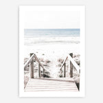 Shop Beach Stairs Photo Art Print a coastal themed photography wall art print from The Print Emporium wall artwork collection - Buy Australian made fine art poster and framed prints for the home and your interior decor, TPE-786-AP