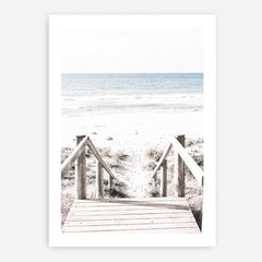 Shop Beach Stairs Photo Art Print a coastal themed photography wall art print from The Print Emporium wall artwork collection - Buy Australian made fine art poster and framed prints for the home and your interior decor, TPE-786-AP