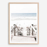 Shop Beach Stairs Photo Art Print a coastal themed photography wall art print from The Print Emporium wall artwork collection - Buy Australian made fine art poster and framed prints for the home and your interior decor, TPE-786-AP