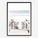 Shop Beach Stairs Photo Art Print a coastal themed photography wall art print from The Print Emporium wall artwork collection - Buy Australian made fine art poster and framed prints for the home and your interior decor, TPE-786-AP