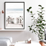 Shop Beach Stairs Photo Art Print a coastal themed photography wall art print from The Print Emporium wall artwork collection - Buy Australian made fine art poster and framed prints for the home and your interior decor, TPE-786-AP