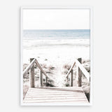 Shop Beach Stairs Photo Art Print a coastal themed photography wall art print from The Print Emporium wall artwork collection - Buy Australian made fine art poster and framed prints for the home and your interior decor, TPE-786-AP