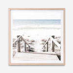 Shop Beach Stairs (Square) Photo Art Print a coastal themed photography wall art print from The Print Emporium wall artwork collection - Buy Australian made fine art poster and framed prints for the home and your interior decor, TPE-1029-AP
