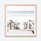 Shop Beach Stairs (Square) Photo Art Print a coastal themed photography wall art print from The Print Emporium wall artwork collection - Buy Australian made fine art poster and framed prints for the home and your interior decor, TPE-1029-AP
