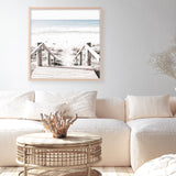 Shop Beach Stairs (Square) Photo Art Print a coastal themed photography wall art print from The Print Emporium wall artwork collection - Buy Australian made fine art poster and framed prints for the home and your interior decor, TPE-1029-AP