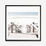 Shop Beach Stairs (Square) Photo Art Print a coastal themed photography wall art print from The Print Emporium wall artwork collection - Buy Australian made fine art poster and framed prints for the home and your interior decor, TPE-1029-AP