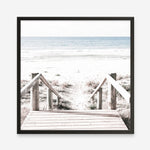 Shop Beach Stairs (Square) Photo Art Print a coastal themed photography wall art print from The Print Emporium wall artwork collection - Buy Australian made fine art poster and framed prints for the home and your interior decor, TPE-1029-AP
