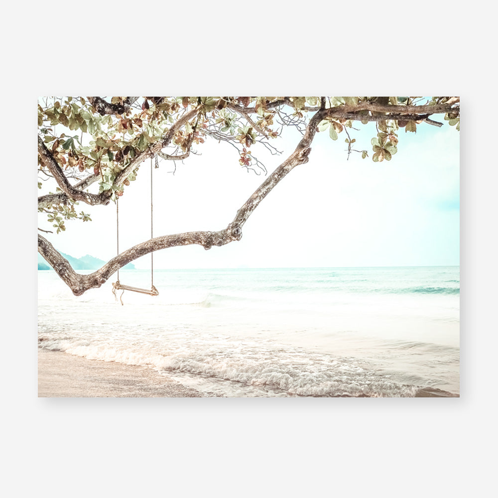 Shop Beach Swing I Photo Art Print a coastal themed photography wall art print from The Print Emporium wall artwork collection - Buy Australian made fine art poster and framed prints for the home and your interior decor, TPE-522-AP