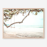 Shop Beach Swing I Photo Art Print a coastal themed photography wall art print from The Print Emporium wall artwork collection - Buy Australian made fine art poster and framed prints for the home and your interior decor, TPE-522-AP