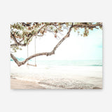 Shop Beach Swing I Photo Canvas Print a coastal themed photography framed stretched canvas print from The Print Emporium wall artwork collection - Buy Australian made prints for the home and your interior decor space, TPE-522-CA-35X46-NF